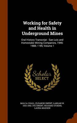 Book cover for Working for Safety and Health in Underground Mines