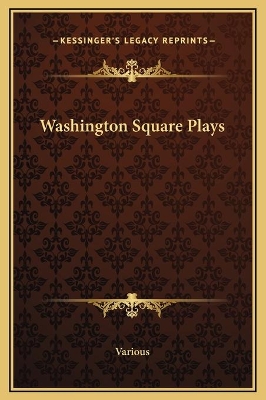 Cover of Washington Square Plays