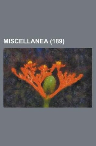 Cover of Miscellanea (189)