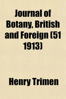 Book cover for Journal of Botany, British and Foreign (51 1913)