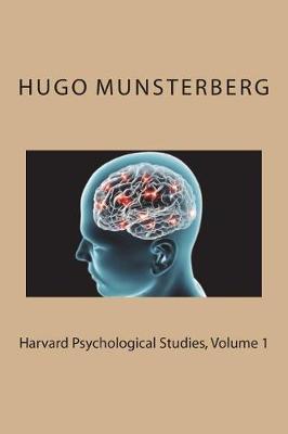 Book cover for Harvard Psychological Studies, Volume 1