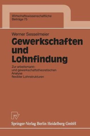 Cover of Gewerkschaften und Lohnfindung