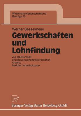 Book cover for Gewerkschaften und Lohnfindung