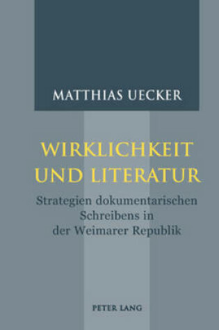 Cover of Wirklichkeit Und Literatur