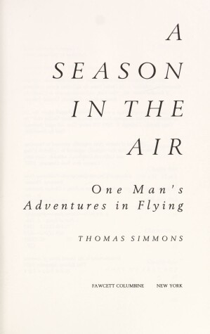 Book cover for A Season in the Air