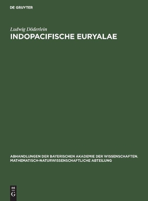 Book cover for Indopacifische Euryalae