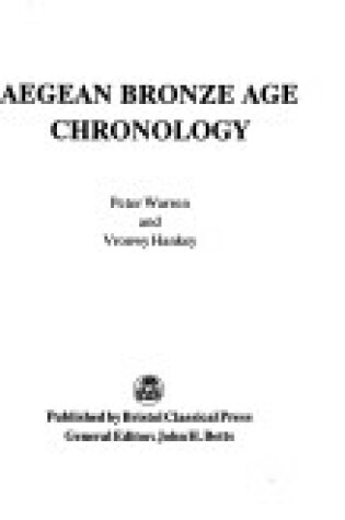 Cover of Aegean Bronze Age Chronology