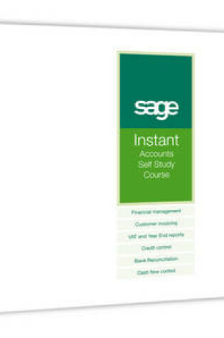 Cover of Sage Instant Accounts V14 Self Study Course