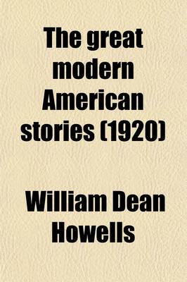 Book cover for The Great Modern American Stories; An Anthology