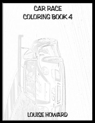 Book cover for Car Race Coloring book 4