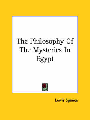 Book cover for The Philosophy of the Mysteries in Egypt