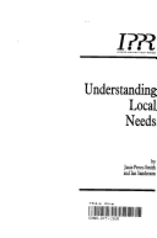 Cover of Understanding Local Needs