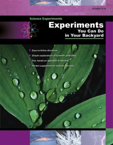 Book cover for Experiments You Can Do in Your Backyard