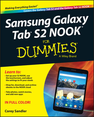 Book cover for Samsung Galaxy Tab 4 Nook For Dummies