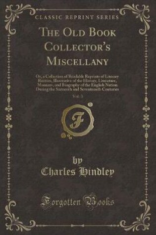 Cover of The Old Book Collector's Miscellany, Vol. 3