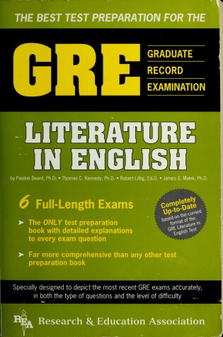 Cover of Graduate Record Examination Literature in English