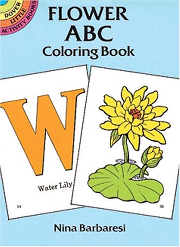 Book cover for Flower ABC Colouring Book