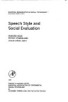 Book cover for Speech Style and Social Evaluation