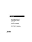 Book cover for New Capabilities for Strategic Mobility Analysis