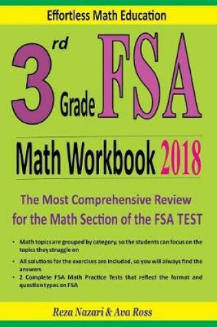 Cover of 3rd Grade FSA Math Workbook 2018