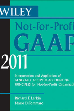 Cover of Wiley Not-for-Profit GAAP 2011