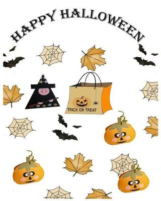 Book cover for Happy Halloween Coloring Book for beginner