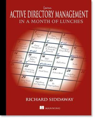 Book cover for Learn active directory in a month of lunches