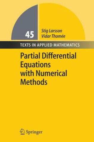 Cover of Partial Differential Equations with Numerical Methods