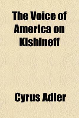 Book cover for The Voice of America on Kishineff