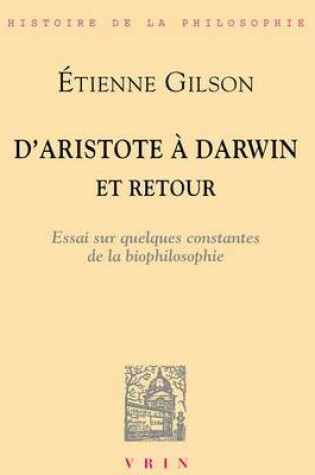 Cover of D'Aristote a Darwin... Et Retour