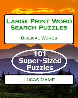 Book cover for Large Print Word Search Puzzles