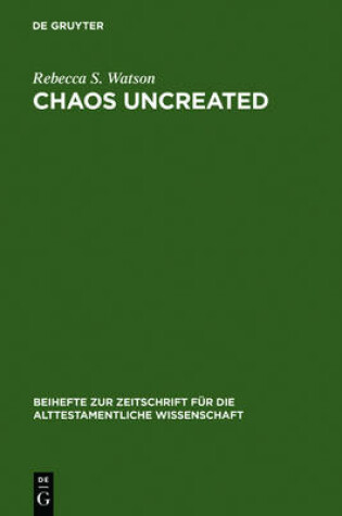 Cover of Chaos Uncreated