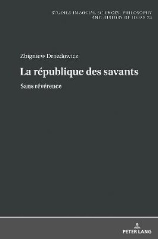 Cover of La Republique Des Savants
