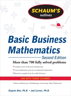 Book cover for Schaum's Outline of Basic Business Mathematics, 2ed