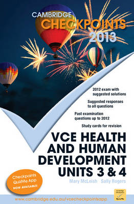 Cover of Cambridge Checkpoints VCE Health and Human Development Units 3 and 4 2013