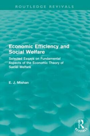 Cover of Economic Efficiency and Social Welfare (Routledge Revivals)