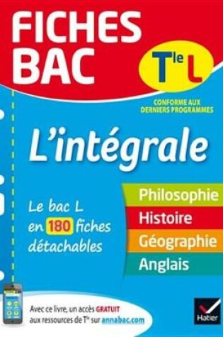 Cover of Fiches Bac L'Integrale Tle L