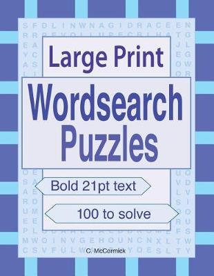 Book cover for Large Print Wordsearch Puzzles