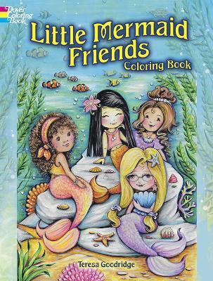 Book cover for Little Mermaid Friends Coloring Book