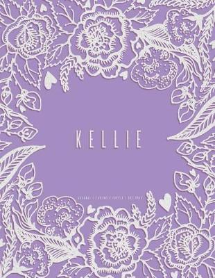 Book cover for Kellie. Lavender Purple Journal, Dot Grid