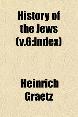 Book cover for History of the Jews (V.6