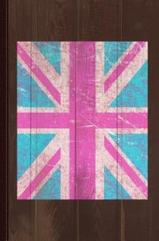 Cover of Pink Vintage Union Jack Flag Journal Notebook