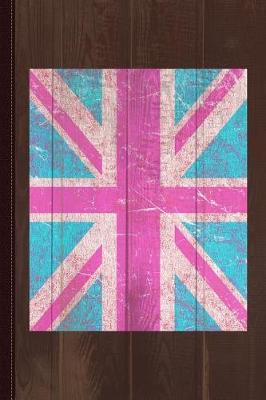 Book cover for Pink Vintage Union Jack Flag Journal Notebook