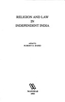 Cover of Religion and Law in Independent India