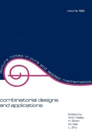 Cover of Combinatorial Designs and Applications