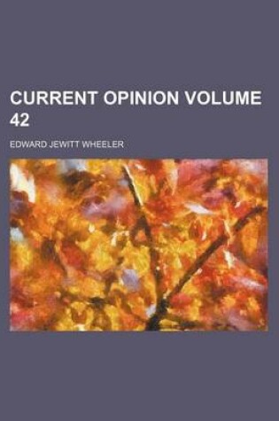 Cover of Current Opinion Volume 42