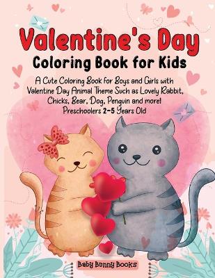 Book cover for Valentine's Day Coloring Book for Kids