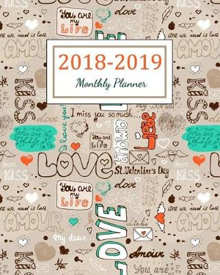 Book cover for 2018 - 2019 Monthly Planner