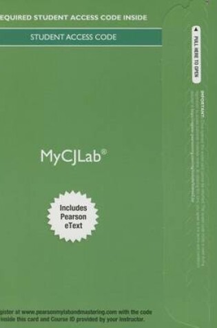 Cover of MyLab Criminal Justice with Pearson eText -- Access Card -- for Criminal Justice