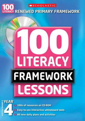 Book cover for 100 New Literacy Framework Lessons for Year 4